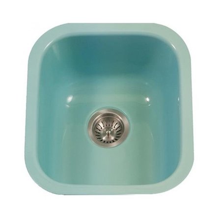 HOUZER Houzer PCB-1750 MT Porcela Series Porcelain Enamel Steel Undermount Bar & Prep Sink; Mint PCB-1750 MT